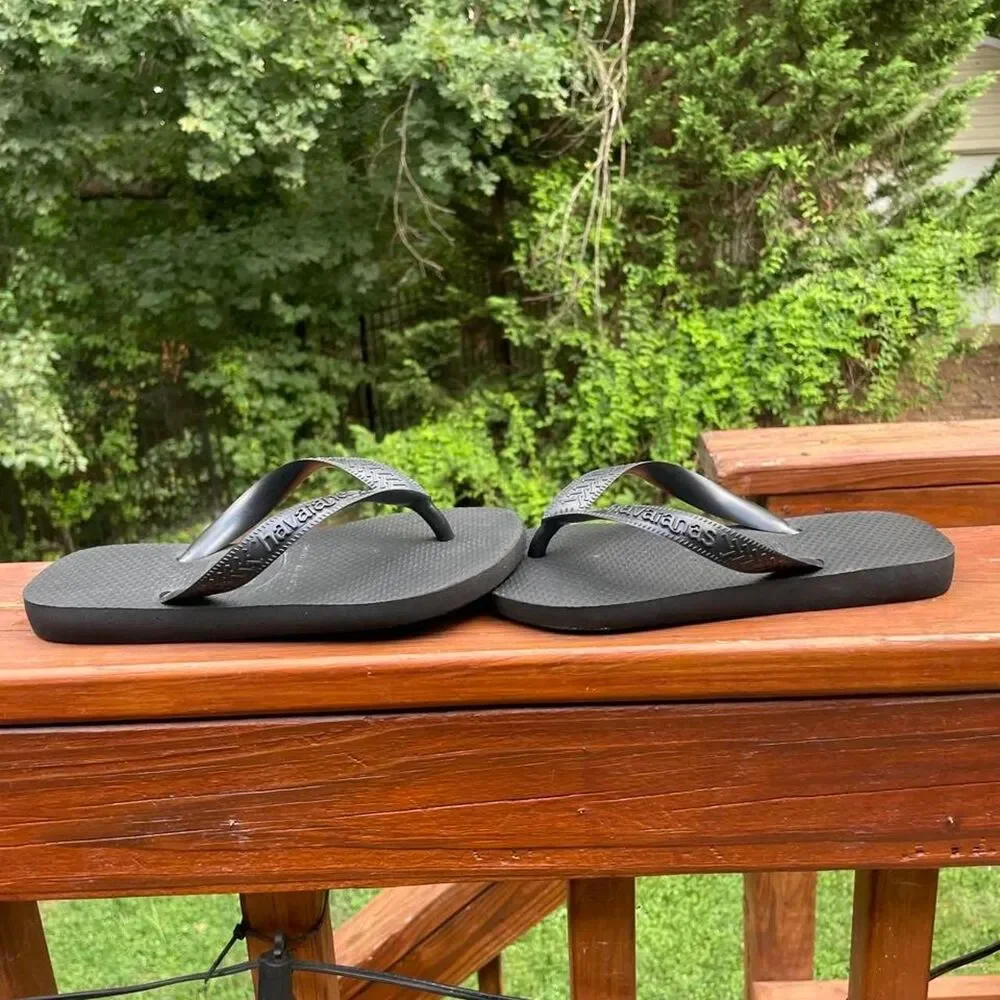 Havaianas Youth 3/4 Black Flip Flops Unisex Sandals